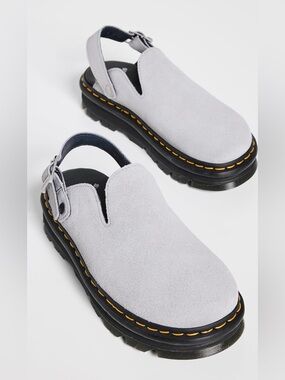 Dr. Martens Zebzag Mules Grey Suede